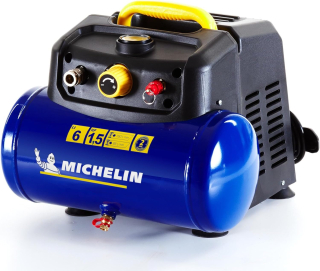 Kompaktní, bezolejový, vzduchový kompresor, 8 barů, 6 l, 1,5 kW, 160 l./min, 230 V, MICHELIN MBL6/1100